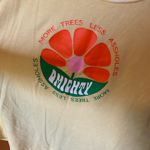 Omighty Yellow Crop Top - Picture 2 of 6